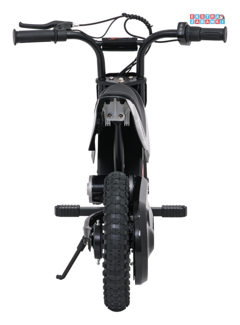 Motorek SHARK na akumulator - czarny, 1x150W 12V/4Ah Li-ion, do 15km/h, pompowane opony, hamulec bębnowy [HP02E]