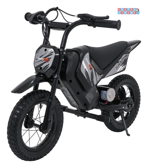 Motorek SHARK na akumulator - czarny, 1x150W 12V/4Ah Li-ion, do 15km/h, pompowane opony, hamulec bębnowy [HP02E]