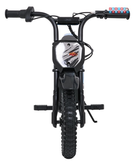 Motorek SHARK na akumulator - niebieski, 1x150W 12V/4Ah Li-ion, do 15km/h, pompowane opony, hamulec bębnowy [HP02E]