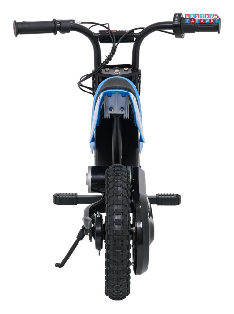 Motorek SHARK na akumulator - niebieski, 1x150W 12V/4Ah Li-ion, do 15km/h, pompowane opony, hamulec bębnowy [HP02E]