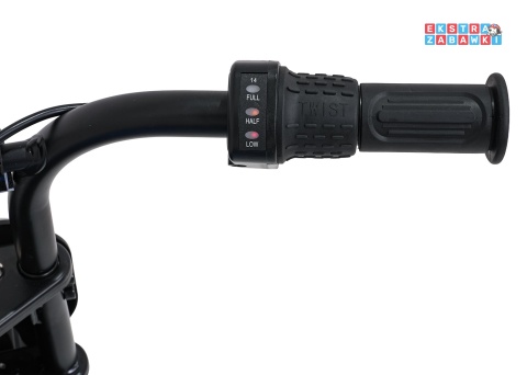 Motorek SHARK na akumulator - niebieski, 1x150W 12V/4Ah Li-ion, do 15km/h, pompowane opony, hamulec bębnowy [HP02E]