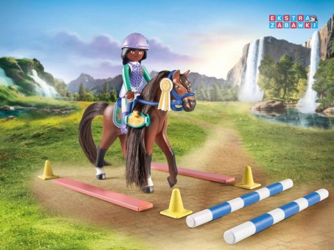 Playmobil klocki 67 elementów Horses Of Waterfall - Zoe i koń Blaze [ZA6713]