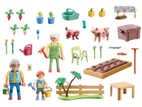 Playmobil klocki 69 elementów ogródek warzywny u dziadków farma Country [ZA6714]
