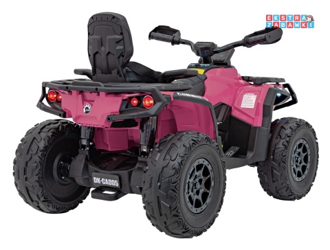 Quad CAN-AM Outlander na akumulator - różowy, 4x45W 12V/14Ah, pilot, LED, koła EVA [CA005.2.4GHZ]