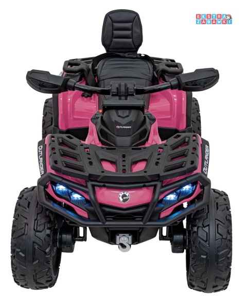 Quad CAN-AM Outlander na akumulator - różowy, 4x45W 12V/14Ah, pilot, LED, koła EVA [CA005.2.4GHZ]
