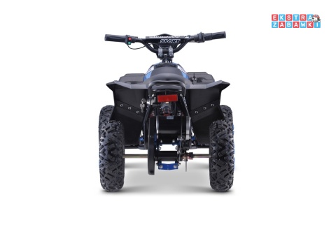 Quad HIPERFECT na akumulator - niebieski, 1x1000W 48V/12Ah, silnik bezszczotkowy, pompowane opony, ekoskóra [ATV-11E]
