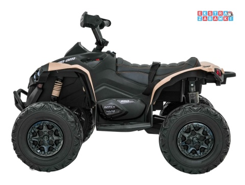 Quad Maverick ATV na akumulator - beżowy, 2x200W 24V/5Ah, EVA, ekoskóra, LED, pokrowiec [DK-CA002]