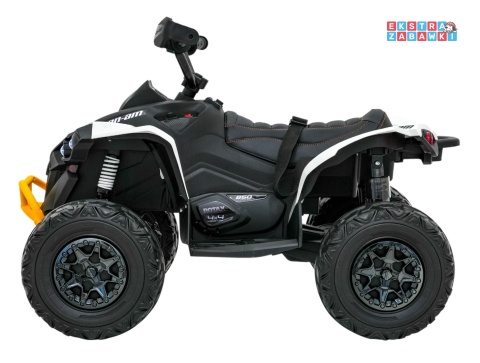 Quad Maverick ATV na akumulator - biały, 2x200W 24V/5Ah, EVA, ekoskóra, LED, pokrowiec [DK-CA002]