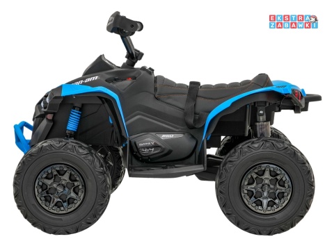 Quad Maverick ATV na akumulator - niebieski, 2x200W 24V/5Ah, EVA, ekoskóra, LED, pokrowiec [DK-CA002]