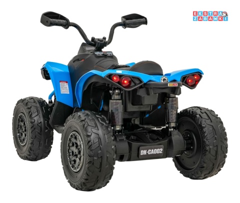 Quad Maverick ATV na akumulator - niebieski, 2x200W 24V/5Ah, EVA, ekoskóra, LED, pokrowiec [DK-CA002]
