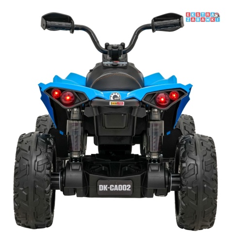 Quad Maverick ATV na akumulator - niebieski, 2x200W 24V/5Ah, EVA, ekoskóra, LED, pokrowiec [DK-CA002]