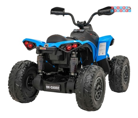 Quad Maverick ATV na akumulator - niebieski, 2x200W 24V/5Ah, EVA, ekoskóra, LED, pokrowiec [DK-CA002]