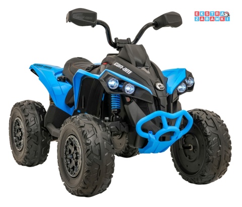 Quad Maverick ATV na akumulator - niebieski, 2x200W 24V/5Ah, EVA, ekoskóra, LED, pokrowiec [DK-CA002]