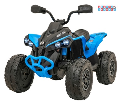 Quad Maverick ATV na akumulator - niebieski, 2x200W 24V/5Ah, EVA, ekoskóra, LED, pokrowiec [DK-CA002]