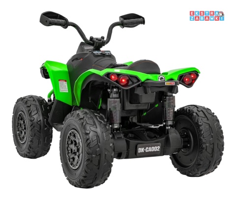 Quad Maverick ATV na akumulator - zielony, 2x200W 24V/5Ah, EVA, ekoskóra, LED, pokrowiec [DK-CA002]