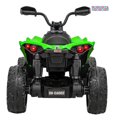 Quad Maverick ATV na akumulator - zielony, 2x200W 24V/5Ah, EVA, ekoskóra, LED, pokrowiec [DK-CA002]