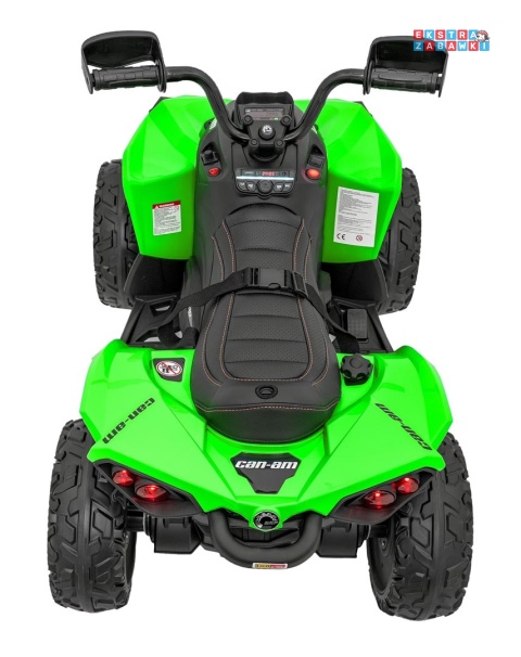 Quad Maverick ATV na akumulator - zielony, 2x200W 24V/5Ah, EVA, ekoskóra, LED, pokrowiec [DK-CA002]