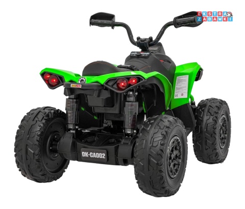 Quad Maverick ATV na akumulator - zielony, 2x200W 24V/5Ah, EVA, ekoskóra, LED, pokrowiec [DK-CA002]