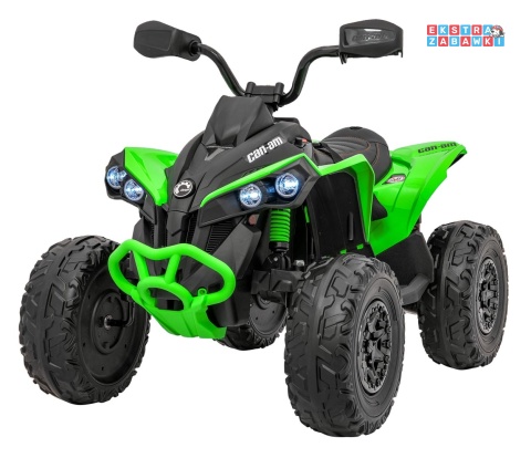Quad Maverick ATV na akumulator - zielony, 2x200W 24V/5Ah, EVA, ekoskóra, LED, pokrowiec [DK-CA002]