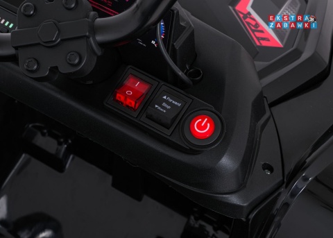 Quad Sport TX ATV na akumulator - czarny, 4x35W 24V/7Ah, pilot, EVA, ekoskóra, Bluetooth [HL699]