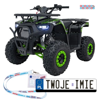 Quad spalinowy 125cc Discoverer - zielony jednocylindrowy czterosuwowy z zapłonem e-start, automat z rewersem [ATV009.8]