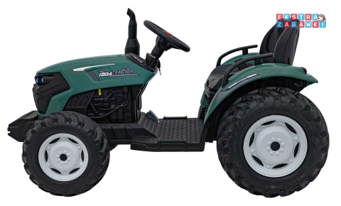 Traktor Grow 1804 na akumulator - ciemnozielony, 2x100W 24V/7Ah, Bluetooth, EVA, pilot, LED, 5-punktowe pasy [HC-306]