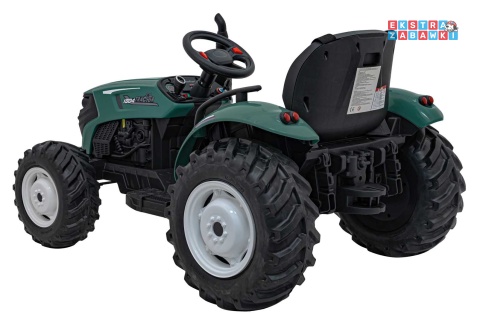 Traktor Grow 1804 na akumulator - ciemnozielony, 2x100W 24V/7Ah, Bluetooth, EVA, pilot, LED, 5-punktowe pasy [HC-306]