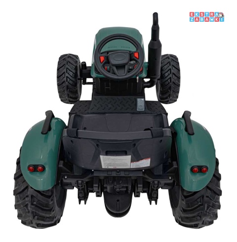 Traktor Grow 1804 na akumulator - ciemnozielony, 2x100W 24V/7Ah, Bluetooth, EVA, pilot, LED, 5-punktowe pasy [HC-306]