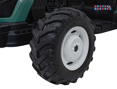 Traktor Grow 1804 na akumulator - ciemnozielony, 2x100W 24V/7Ah, Bluetooth, EVA, pilot, LED, 5-punktowe pasy [HC-306]