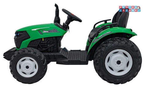 Traktor Grow 1804 na akumulator - zielony, 2x100W 24V/7Ah, Bluetooth, EVA, pilot, LED, 5-punktowe pasy [HC-306]