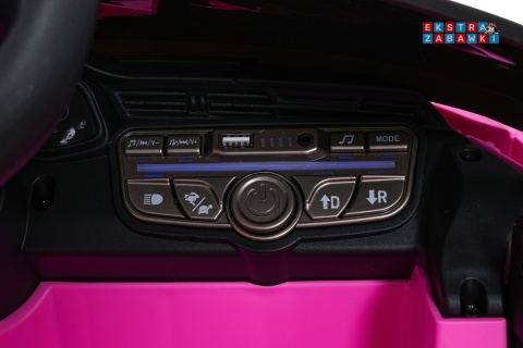 Audi RS6 Avant na akumulator - różowy, 4x35W 12V/9Ah, pilot, EVA, LED, pokrowiec [QLS-8620]