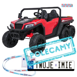 Farmer Truck X-POWER na akumulator - czerwony, 4x200W 24V7Ah, elektryczny kiper, pilot, Bluetooth, LED, EVA [XB-1038A]