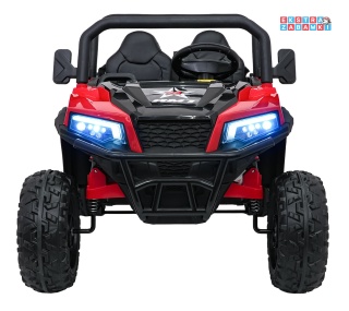 Farmer Truck X-POWER na akumulator - czerwony, 4x200W 24V7Ah, elektryczny kiper, pilot, Bluetooth, LED, EVA [XB-1038A]