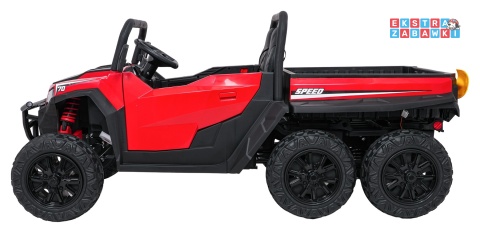 Farmer Truck X-POWER na akumulator - czerwony, 4x200W 24V7Ah, elektryczny kiper, pilot, Bluetooth, LED, EVA [XB-1038A]