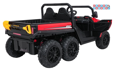 Farmer Truck X-POWER na akumulator - czerwony, 4x200W 24V7Ah, elektryczny kiper, pilot, Bluetooth, LED, EVA [XB-1038A]