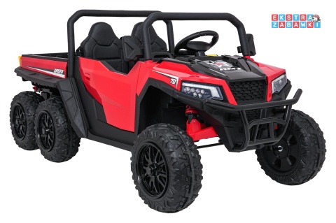 Farmer Truck X-POWER na akumulator - czerwony, 4x200W 24V7Ah, elektryczny kiper, pilot, Bluetooth, LED, EVA [XB-1038A]