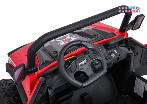 Farmer Truck X-POWER na akumulator - czerwony, 4x200W 24V7Ah, elektryczny kiper, pilot, Bluetooth, LED, EVA [XB-1038A]