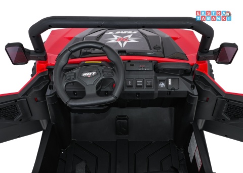 Farmer Truck X-POWER na akumulator - czerwony, 4x200W 24V7Ah, elektryczny kiper, pilot, Bluetooth, LED, EVA [XB-1038A]
