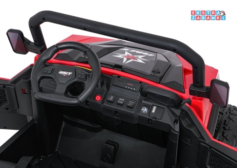 Farmer Truck X-POWER na akumulator - czerwony, 4x200W 24V7Ah, elektryczny kiper, pilot, Bluetooth, LED, EVA [XB-1038A]