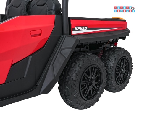 Farmer Truck X-POWER na akumulator - czerwony, 4x200W 24V7Ah, elektryczny kiper, pilot, Bluetooth, LED, EVA [XB-1038A]