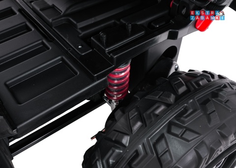 Farmer Truck X-POWER na akumulator - czerwony, 4x200W 24V7Ah, elektryczny kiper, pilot, Bluetooth, LED, EVA [XB-1038A]