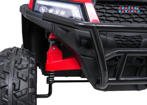 Farmer Truck X-POWER na akumulator - czerwony, 4x200W 24V7Ah, elektryczny kiper, pilot, Bluetooth, LED, EVA [XB-1038A]