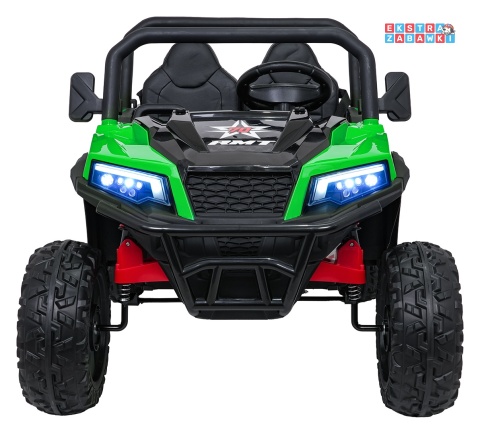 Farmer Truck X-POWER na akumulator - zielony, 4x200W 24V7Ah, elektryczny kiper, pilot, Bluetooth, LED, EVA [XB-1038A]
