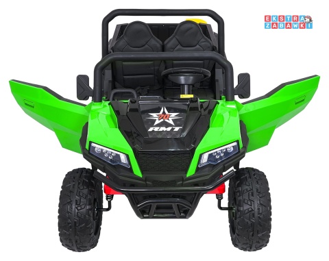 Farmer Truck X-POWER na akumulator - zielony, 4x200W 24V7Ah, elektryczny kiper, pilot, Bluetooth, LED, EVA [XB-1038A]