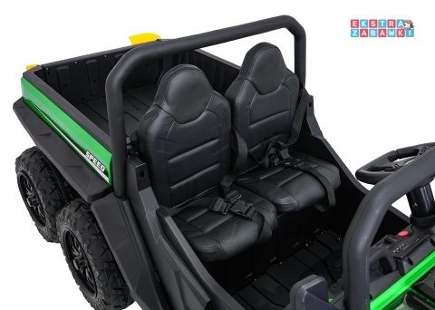 Farmer Truck X-POWER na akumulator - zielony, 4x200W 24V7Ah, elektryczny kiper, pilot, Bluetooth, LED, EVA [XB-1038A]
