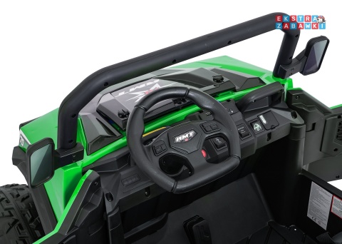 Farmer Truck X-POWER na akumulator - zielony, 4x200W 24V7Ah, elektryczny kiper, pilot, Bluetooth, LED, EVA [XB-1038A]