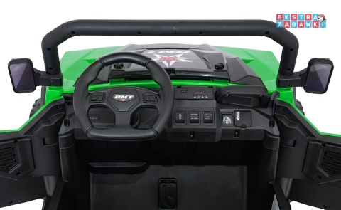 Farmer Truck X-POWER na akumulator - zielony, 4x200W 24V7Ah, elektryczny kiper, pilot, Bluetooth, LED, EVA [XB-1038A]