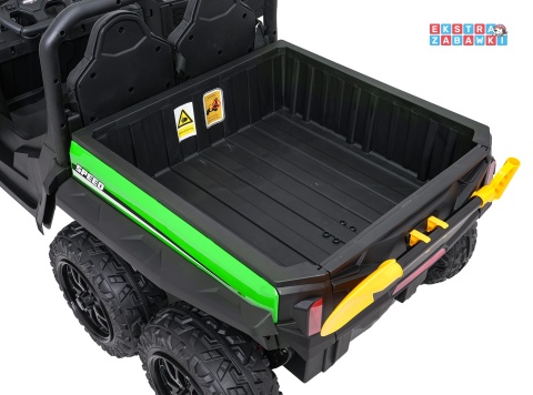 Farmer Truck X-POWER na akumulator - zielony, 4x200W 24V7Ah, elektryczny kiper, pilot, Bluetooth, LED, EVA [XB-1038A]