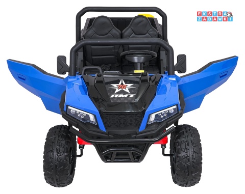 Farmer Truck X-POWER na akumulator - niebieski, 4x200W 24V7Ah, elektryczny kiper, pilot, Bluetooth, LED, EVA [XB-1038A]