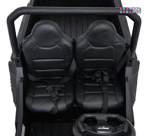 Farmer Truck X-POWER na akumulator - niebieski, 4x200W 24V7Ah, elektryczny kiper, pilot, Bluetooth, LED, EVA [XB-1038A]